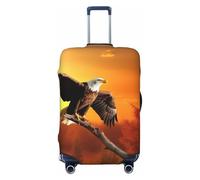 LHBWCVN Golden Sunset Housse de bagage à main pour valise approuvée TSA, lavable pour valise de 45,7 à 81,3 cm, anti-rayures, Noir , S