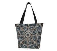 LHBWCVN helm of awe Sac fourre-tout pour femme avec poignée sur le dessus, grand sac à main, sac à main décontracté, sac de courses, sac d'épicerie, sac de travail, sac de voyage, sac de plage