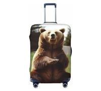 LHBWCVN Hi Bear Housse de bagage pour valise de 45,7 à 81,3 cm, approuvée par la TSA, lavable et anti-rayures, housse de bagage de voyage, Noir , XL