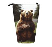 LHBWCVN Hi Bear Trousse de maquillage télescopique avec inscription « Sit on the lawn » - Pour homme et femme
