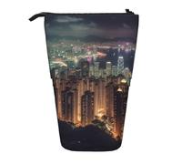 LHBWCVN Hong Kong Trousse de maquillage télescopique sur pied, trousse à crayons portable, jolie trousse à crayons pour homme et femme, pochette de voyage pour pièces de monnaie
