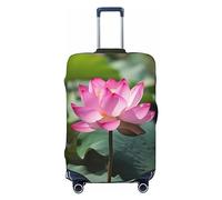 LHBWCVN Housse de bagage à motif floral approuvée par la TSA, housse de protection lavable pour valise de 45,7 à 81,3 cm, anti-rayures, housse de bagage de voyage, Noir , XL