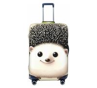 LHBWCVN Housse de bagage à motif hérisson mignon pour valise, approuvée TSA, lavable pour valise de 45,7 à 81,3 cm, anti-rayures, housse de bagage de voyage, Noir , M
