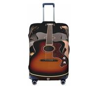 LHBWCVN Housse de bagage de guitare pour valise approuvée TSA, protection lavable pour valise de 45,7 à 81,3 cm, housse de bagage à main, housse de bagage de voyage anti-rayures, Noir , L
