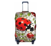 LHBWCVN Housse de bagage Ladybug pour valise, approuvée TSA, lavable pour valise de 45,7 à 81,3 cm, anti-rayures, housse de bagage de voyage, Noir , L