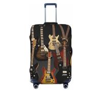 LHBWCVN Housse de bagage pour guitare approuvée TSA - Lavable - Convient aux valises de 45,7 à 81,3 cm - Anti-rayures, Noir , L