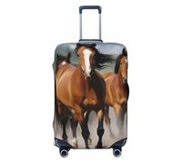 LHBWCVN Housse de bagage pour valise, approuvée par la TSA, lavable pour valise de 45,7 à 81,3 cm, anti-rayures, housse de bagage à main, housse de bagage de voyage, Noir , S