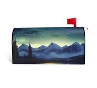 LHBWCVN Housse de boîte aux lettres magnétique personnalisée pour boîte aux lettres céleste, ciel nocturne, décoration de boîte aux lettres surdimensionnée pour jardin, cour, 53,3 x 45,7 cm