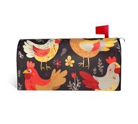 LHBWCVN Housse de boîte aux lettres magnétique personnalisée pour boîte aux lettres de bienvenue pour jardin, cour, décoration de boîte aux lettres surdimensionnée standard, 64,8 x 53,3 cm