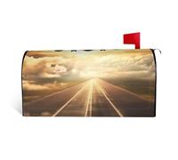 LHBWCVN Housses de boîte aux lettres magnétiques personnalisées en forme d'avion, pour boîte aux lettres de bienvenue, jardin, cour, décoration de boîte aux lettres surdimensionnée standard, 53,3 x