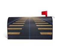 LHBWCVN Housses de boîte aux lettres magnétiques personnalisées pour boîte aux lettres d'aéroport, décoration de boîte aux lettres de bienvenue pour jardin, cour, décoration de boîte aux lettres