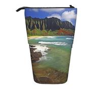 LHBWCVN Kauai Trousse à crayons télescopique à porter sur pied Motif Hawaii Seashore Pour homme et femme
