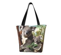 LHBWCVN Koala Family Sac fourre-tout pour femme avec poignée sur le dessus, grand sac besace décontracté, sac à main esthétique, sac d'épicerie, sac d'épicerie, sac de travail, sac de voyage, sac de