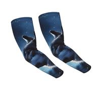 LHBWCVN lonely Wolf Manchons de compression pour homme et femme Protection solaire UV