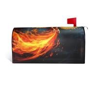 LHBWCVN Magnifique housse de boîte aux lettres magnétique personnalisée pour boîte aux lettres de bienvenue pour jardin, cour, décoration de boîte aux lettres surdimensionnée standard, 64,8 x 53,3 cm