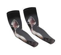 LHBWCVN Manchons de bras de chien schnauzer mignons pour homme et femme - Manchons de refroidissement pour le soleil - Protection UV - Manchons de compression