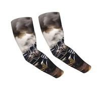 LHBWCVN Manchons de bras de train à vapeur pour homme et femme - Manchons de refroidissement - Protection solaire UV - Manchons de compression