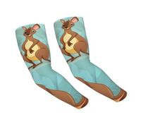 LHBWCVN Manchons de compression amusants pour kangourou zoo - Pour homme et femme - Protection solaire UV