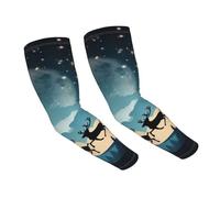 LHBWCVN Manchons de compression de Noël pour homme et femme - Protection solaire UV