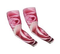 LHBWCVN Manchons de compression pour homme et femme - Motif roses - Protection solaire UV