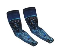 LHBWCVN Manchons de compression pour le cerveau et les bras - Pour homme et femme - Protection solaire UV - Pour le sport