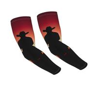 LHBWCVN Manchons de compression Texas Cowboy pour homme et femme - Protection solaire UV