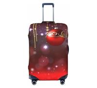 LHBWCVN Merry Christmas Housse de bagage pour valise certifiée TSA - Lavable - Compatible avec les valises de 45,7 à 81,3 cm - Anti-rayures, Noir , m