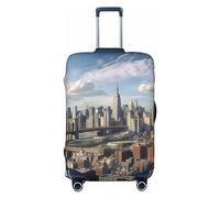LHBWCVN New York City Housse de bagage pour valise, approuvée TSA, lavable pour valise de 45,7 à 81,3 cm, anti-rayures, housse de bagage de voyage, Noir , XL