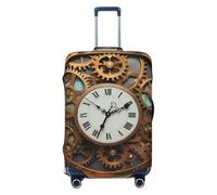 LHBWCVN Rusty Steampunk Housse de bagage pour valise, approuvée TSA, lavable pour valise de 45,7 à 81,3 cm, anti-rayures, housse de bagage de voyage, Noir , XL