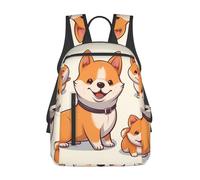 LHBWCVN Sac à dos de voyage mignon chien Shiba Inu sac à dos léger pour ordinateur portable sac à dos d'ordinateur sac à dos cadeau pour femme homme sac à dos de randonnée