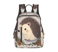 LHBWCVN Sac à dos de voyage mignon petit hérisson pour ordinateur portable sac à dos léger pour ordinateur portable cadeau pour homme femme sac à dos de randonnée