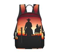 LHBWCVN Sac à dos de voyage Texas Cowboy pour ordinateur portable, sac à dos léger, cadeau pour femme et homme, sac à dos de randonnée