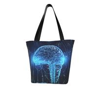 LHBWCVN Sac fourre-tout à intelligence artificielle pour femme avec poignée sur le dessus, grand sac à main décontracté, sac de courses esthétique, sac d'épicerie, sac de travail, sac de voyage, sac