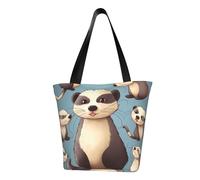 LHBWCVN Sac fourre-tout à motif de furet poilu pour femme, sac à main avec poignée sur le dessus, grand sac besace à bandoulière, sac à main décontracté, sac de courses esthétique, sac d'épicerie, sac