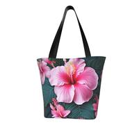 LHBWCVN Sac fourre-tout à motif floral hawaïen pour femme avec poignée sur le dessus, grand sac besace à bandoulière, sac à main décontracté, sac de courses esthétique, sac d'épicerie réutilisable