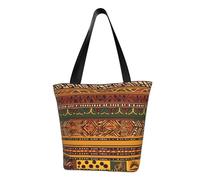 LHBWCVN Sac fourre-tout à motifs nationaux africains pour femme, sac à main avec poignée sur le dessus, grand sac à bandoulière, sac à main décontracté, sac de courses esthétique, sac d'épicerie, sac