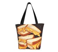 LHBWCVN Sac fourre-tout à sandwichs au fromage pour femme avec poignée sur le dessus, grand sac besace à bandoulière, sac à main décontracté, sac de courses esthétique, sac d'épicerie, sac de travail