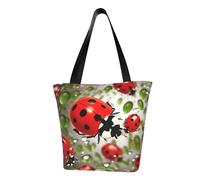 LHBWCVN Sac fourre-tout coccinelle pour femme avec poignée sur le dessus, grand sac besace à bandoulière, sac à main décontracté, sac de courses esthétique, sac d'épicerie, sac de travail, sac de
