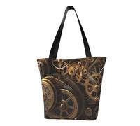 LHBWCVN Sac fourre-tout cool steampunk pour femme avec poignée sur le dessus, grand sac à main décontracté, sac de courses esthétique, réutilisable, sac d'épicerie, sac de travail, sac de voyage, sac