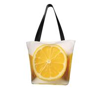 LHBWCVN Sac fourre-tout d'été citron pour femme avec poignée sur le dessus, grand sac à bandoulière, sac à main décontracté, sac de courses esthétique, sac d'épicerie, sac de travail, sac de voyage