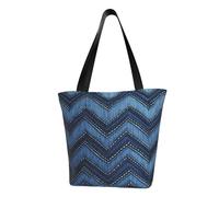 LHBWCVN Sac fourre-tout en denim bleu dégradé pour femme avec poignée sur le dessus, grand sac besace à bandoulière, sac à main décontracté, sac de courses esthétique, sac d'épicerie, sac de travail
