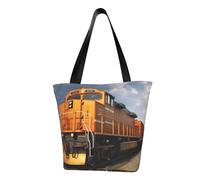 LHBWCVN Sac fourre-tout en forme de train de marchandises pour femme avec poignée sur le dessus, grand sac besace à bandoulière, sac à main décontracté, sac de courses esthétique, réutilisable