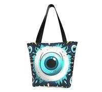 LHBWCVN Sac fourre-tout mauvais yeux pour femme avec poignée sur le dessus, grand sac besace à bandoulière, sac à main décontracté, sac de courses esthétique, sac d'épicerie, sac de travail, sac de
