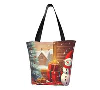 LHBWCVN Sac fourre-tout « Merry Christmas Day » pour femme, sac à main avec poignée sur le dessus, grand sac besace décontracté, sac à main esthétique, sac d'épicerie, sac de travail, sac de voyage