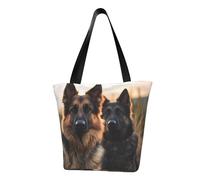 LHBWCVN Sac fourre-tout motif berger allemand pour femme avec poignée sur le dessus, grand sac à main, sac à main décontracté, sac de courses esthétique, sac d'épicerie, sac de travail, sac de voyage