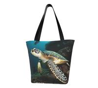 LHBWCVN Sac fourre-tout tortue de mer pour femme avec poignée sur le dessus, grand sac besace décontracté, sac à main esthétique, sac d'épicerie, sac d'épicerie, sac de travail, sac de voyage, sac de