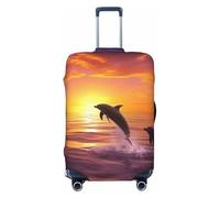 LHBWCVN Sunset Housse de bagage pour valise, approuvée TSA, lavable pour valise de 45,7 à 81,3 cm, anti-rayures, housse de bagage de voyage, Noir , S