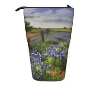 LHBWCVN Texas Bluebonnets - Trousse à crayons télescopique - Motif paysage - Pour homme et femme
