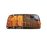 LHBWCVN Trousse à crayons en forme de train de marchandises de grande capacité - Trousse de maquillage esthétique en cuir pour homme et femme - Trousse de toilette de voyage avec fermeture éclair