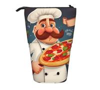 LHBWCVN Trousse à crayons télescopique avec motif pizza pour femme et homme